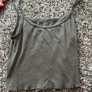 Olive green brandy melville tank top
